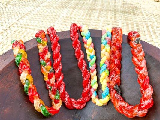 Assorted Yummy Gummy Lei and Licorice Twist Lei