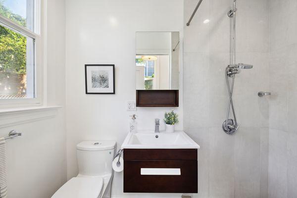 A second small bath, added so much functionality to the home.