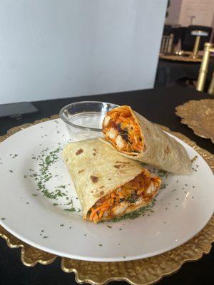 Buffalo chicken wrap