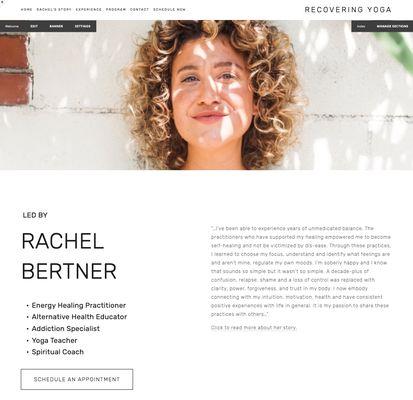 Squarespace Website, Brand Strategy, Calendar and Social Media Integration