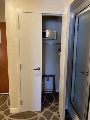 Closet with two doors