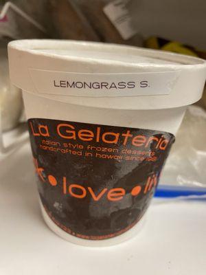 Lemongrass sorbetto! I got this!