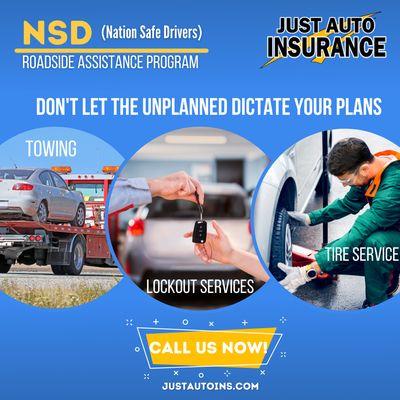 #nsd service, add it to your policy and obtain #roadside assistance
 www.justautoins.com