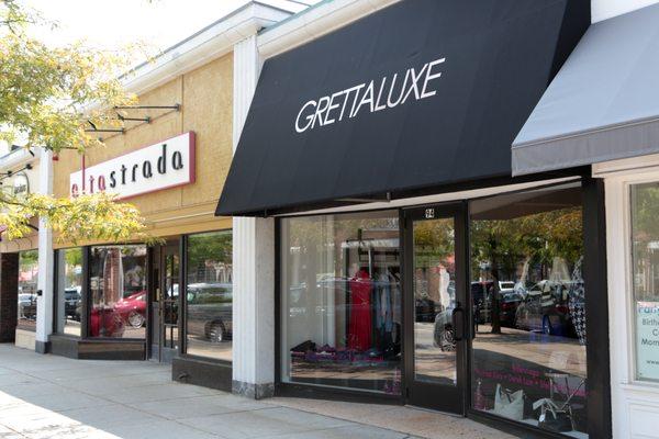 The outside of our Gretta Luxe store