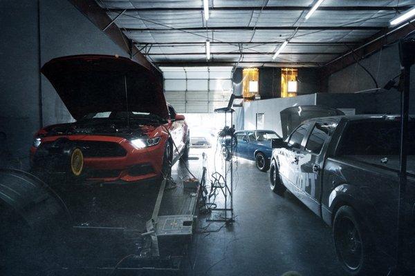 The dyno room at MPT Performance