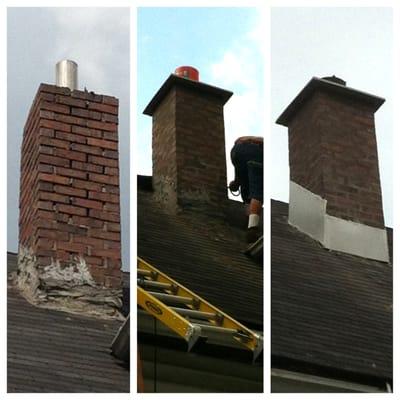 Residential Masonry - Chimney Rebuild