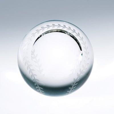 Crystal Baseball Paperweight! Etch your favorite team!