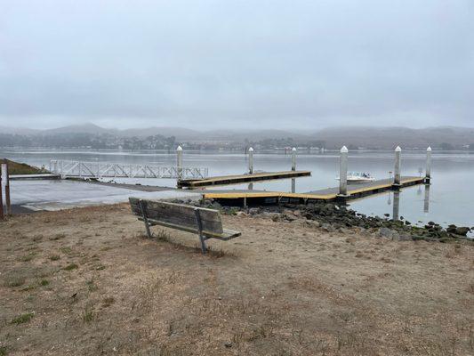 Public boat launch ramp