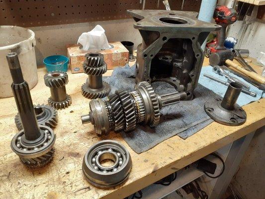 My Jeep CJ7 T150 rebuild with Crown's Reverse Idler Gear from Morris 4X4.