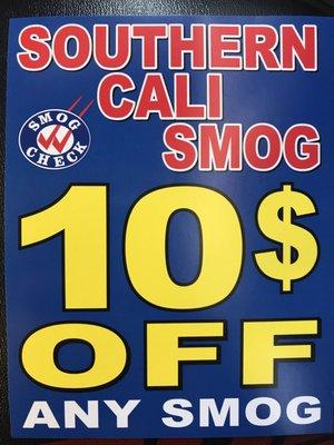 Mention Yelp Coupon To Get $10 Off Any Smog.