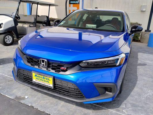 2024 Aegean Blue Civic Si