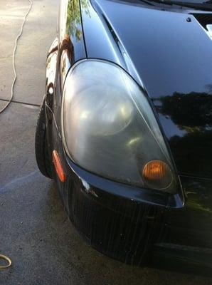 Headlight restoration.. Before