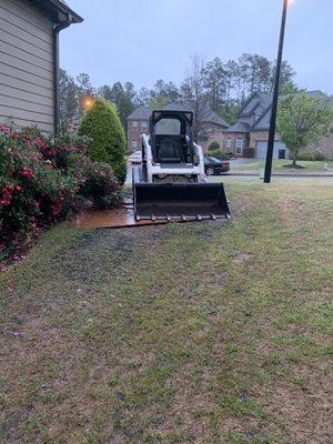 Bob sat on property for two months.