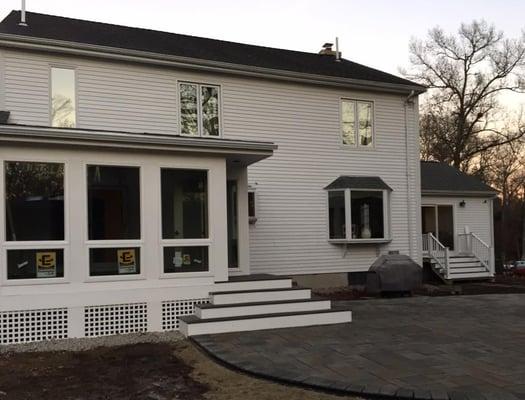 Custom remodel projects... 3 season porch, steps, decking, footings, and finish work.