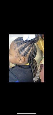 Kids scalp braids