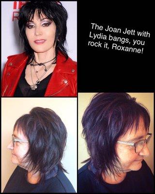 'Joan Jett' cut and color ~By Tabitha Morrill