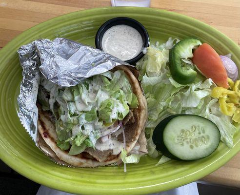 Gyro with Salad