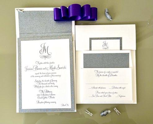 Gorgeous Thermography Invitations