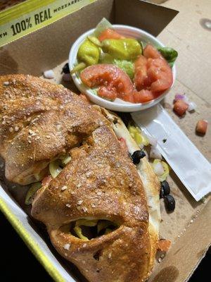 Calzone style sub