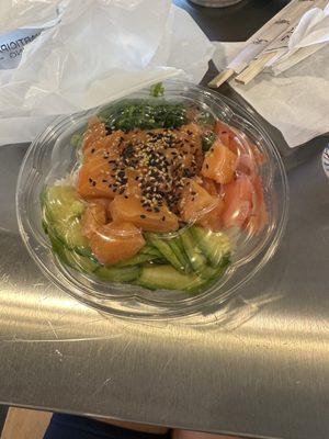 salmon poke bowl