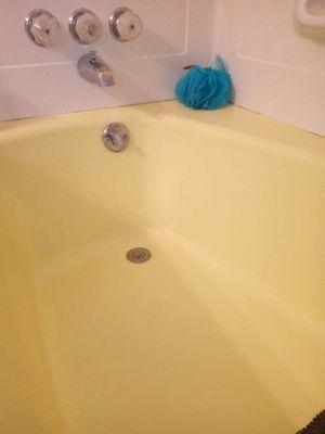 My tub after they cleaned