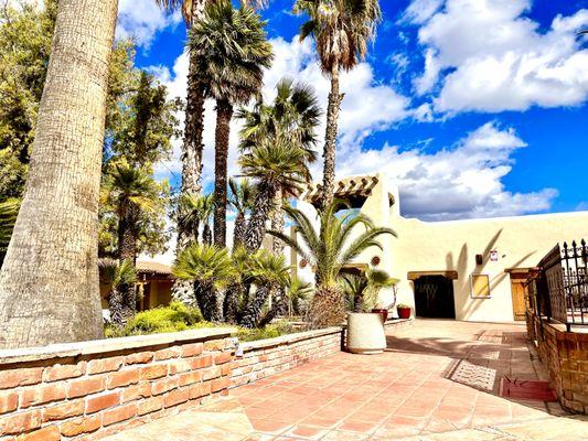 Beautiful Courtyard at the Santa Fe Square plaza - We offer seasonal outdoor yoga in addition to many indoor classes every day!