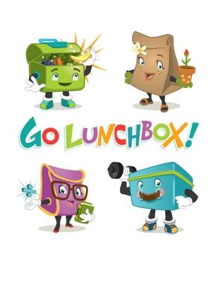 Lunchbox characters performing songs and activities around math, nutrition, exercise and environmental stewardship