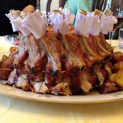 Crown of pork our customer made!