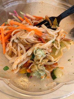 Pad Thai Chicken Bowl at LF Juice