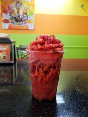 come try are new Hot Cheetos  Crush! it's not anywhere up on the menu, but just ask for it! y'all won't regret it!