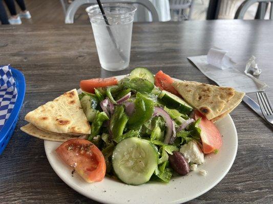 The Greek salad