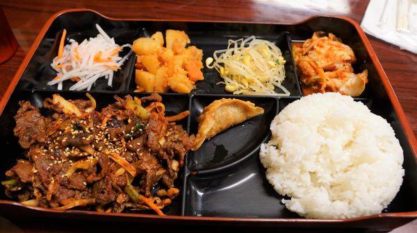 Beef Bulgogi with sides