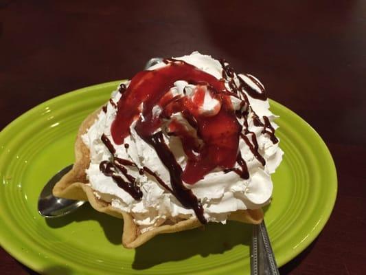 Fried ice cream. Delicious!