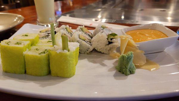 Cucumber Roll with Soy Wrap California Roll