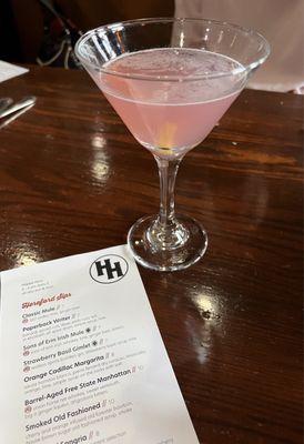 The happy hour menu is 3-6 daily! (try the '57 Cosmo)