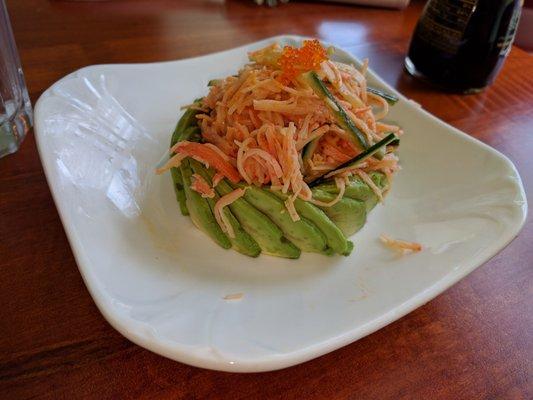 Avocado salad. Good amount of avocado with tons of flavor.