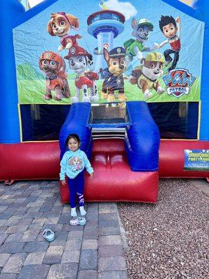 Paw Patrol jump house.