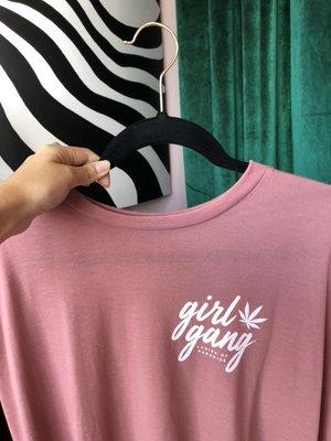 The Ladies of Paradise "Girl Gang" Tee in pink.