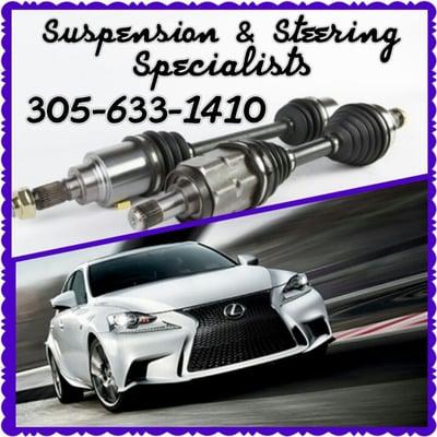 Experts with more than 25 years of experience on suspension and steering problems. Call today!