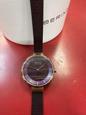 This watch by Bering a German co I love it so much it's solar but 2 people couldn't snap it close.