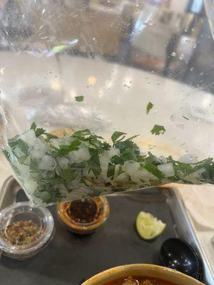 Mixo cilantro no para personas que no les gusta cebolla