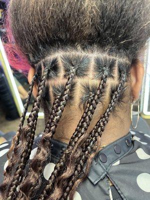 Large Knotless braids