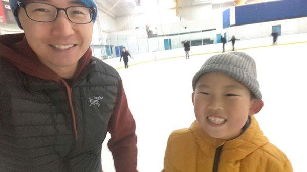 Me and mini me #makingmemories #iceskating