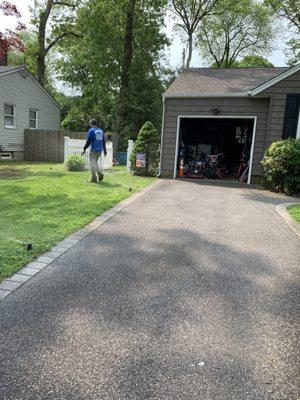 Took the time to inspect all the sprinkler heads and make all adjustments needed.