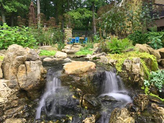 Weathered Limestone Waterfall