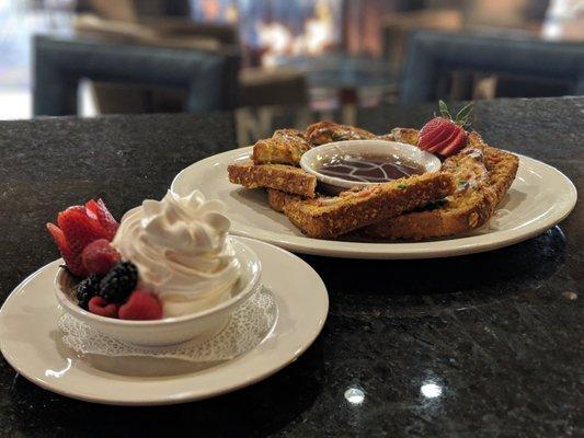 Corn Flake Crusted French Toast off of our holiday brunch menu.