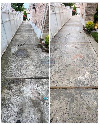 Concrete pressure cleaning