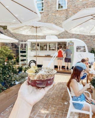 Bear Fruit Bowls and Coffee