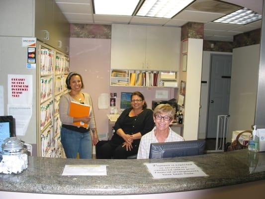 Our front desk personnel, Nancy, Teri and Kathy.