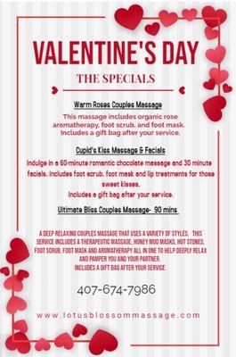 Happy Valentine's in 2024 ! Find surprise from Lotus blossom spa !!